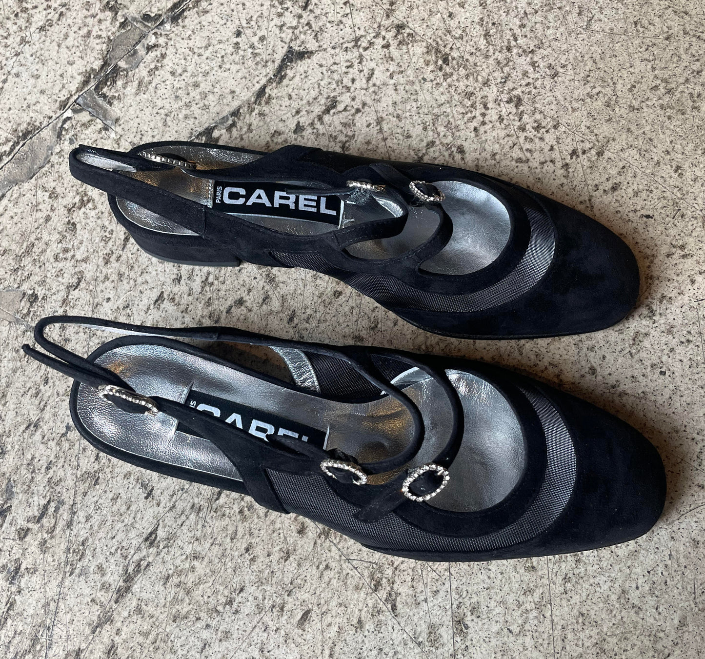 CAREL - Babies Pechenight en cuir et résille noire