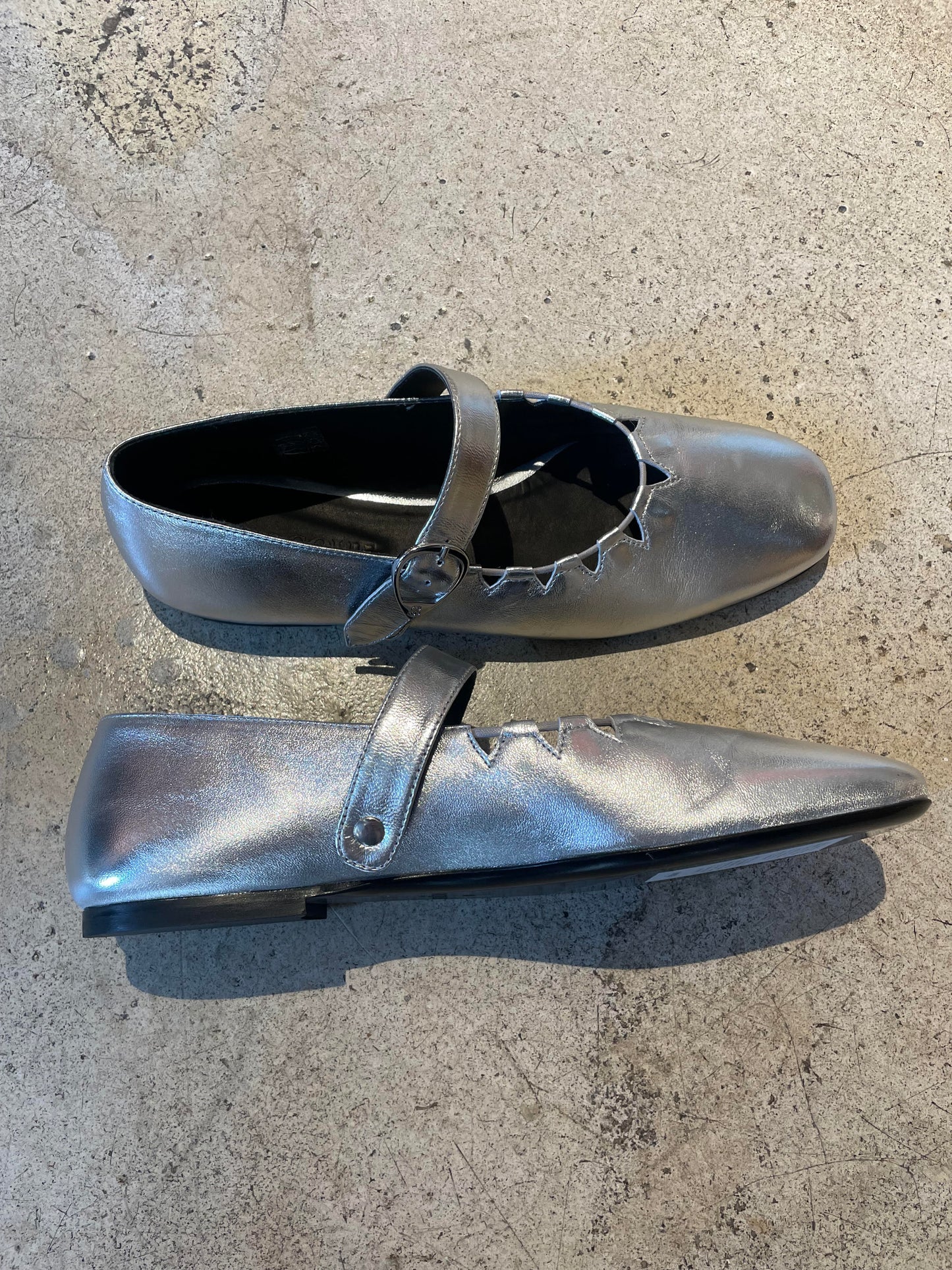 SOCQUE - Ballerines GINGER Argent