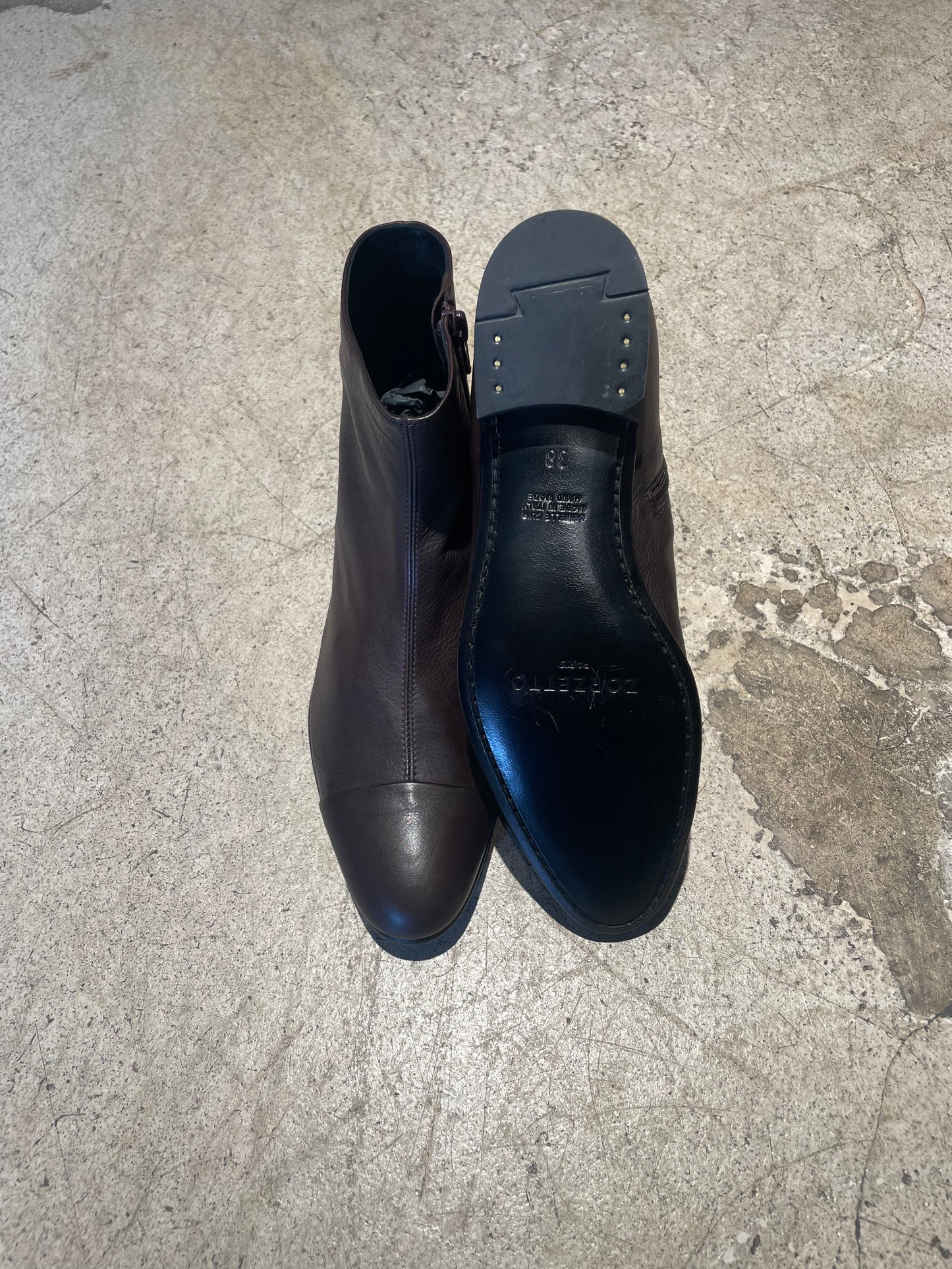 PHILIPPE ZORZETTO - Bottines Andy chocolat