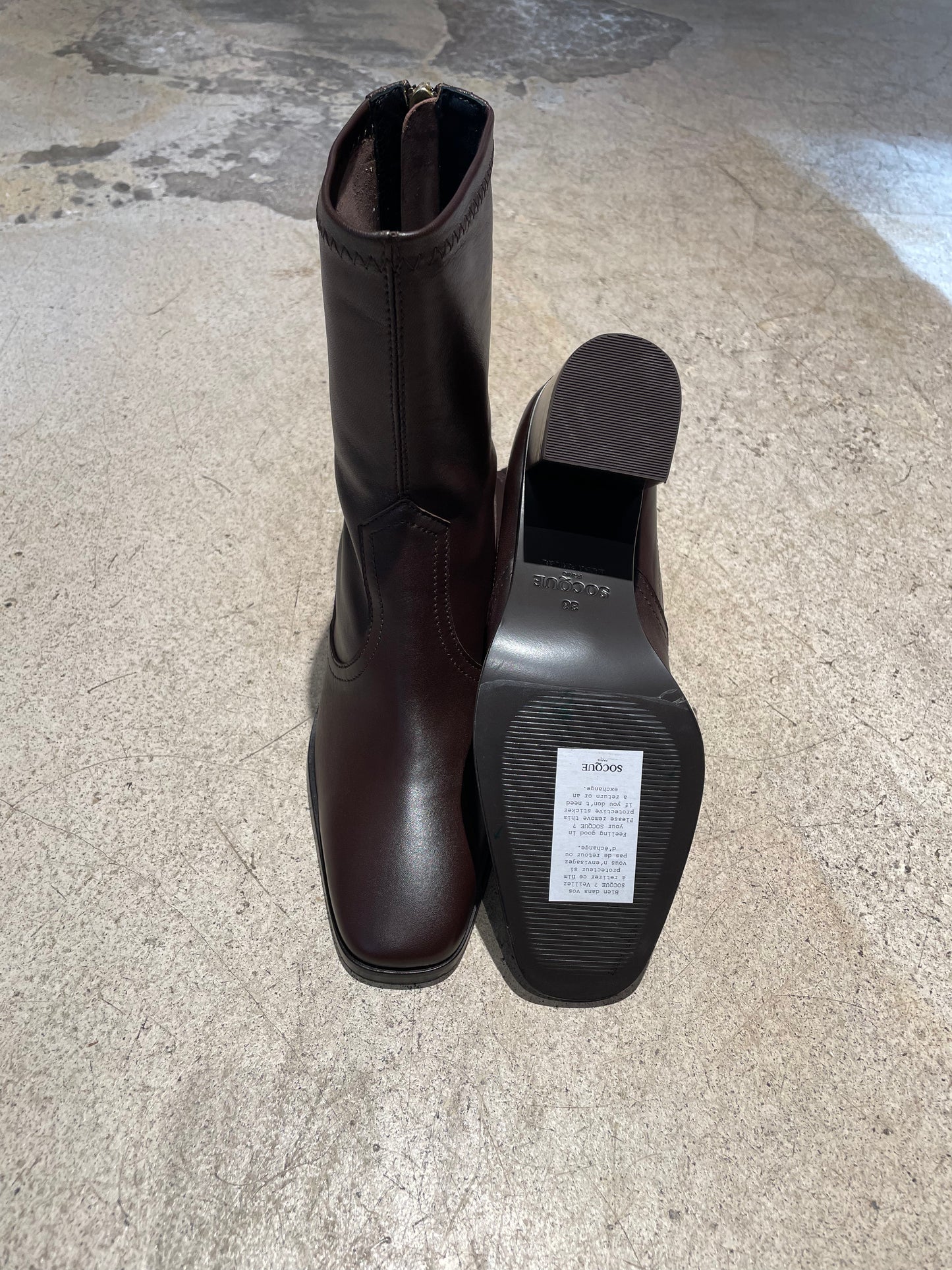 SOCQUE - Bottines Cliff chocolat