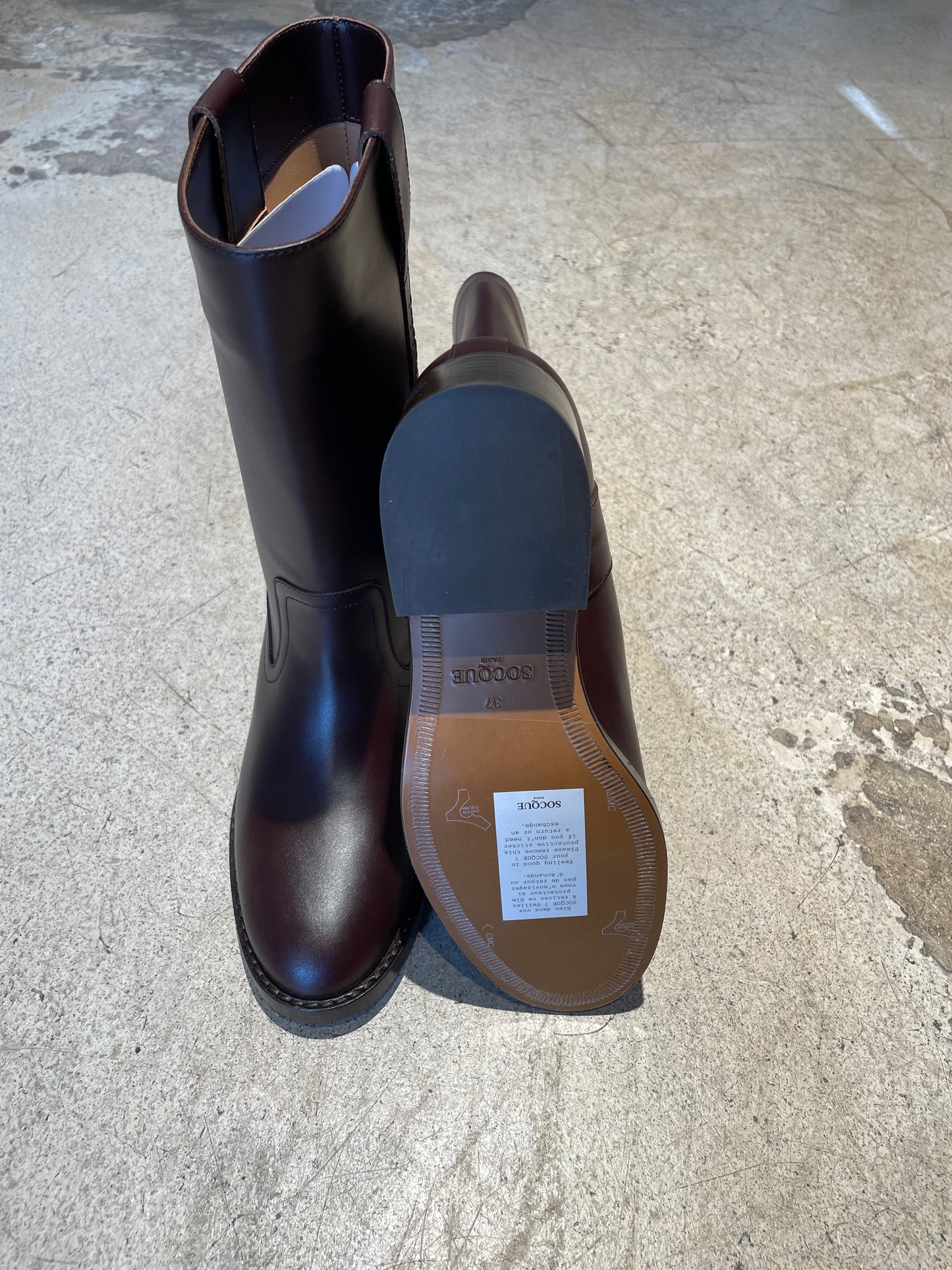 SOCQUE - Bottes camarguaise Dune chocolat