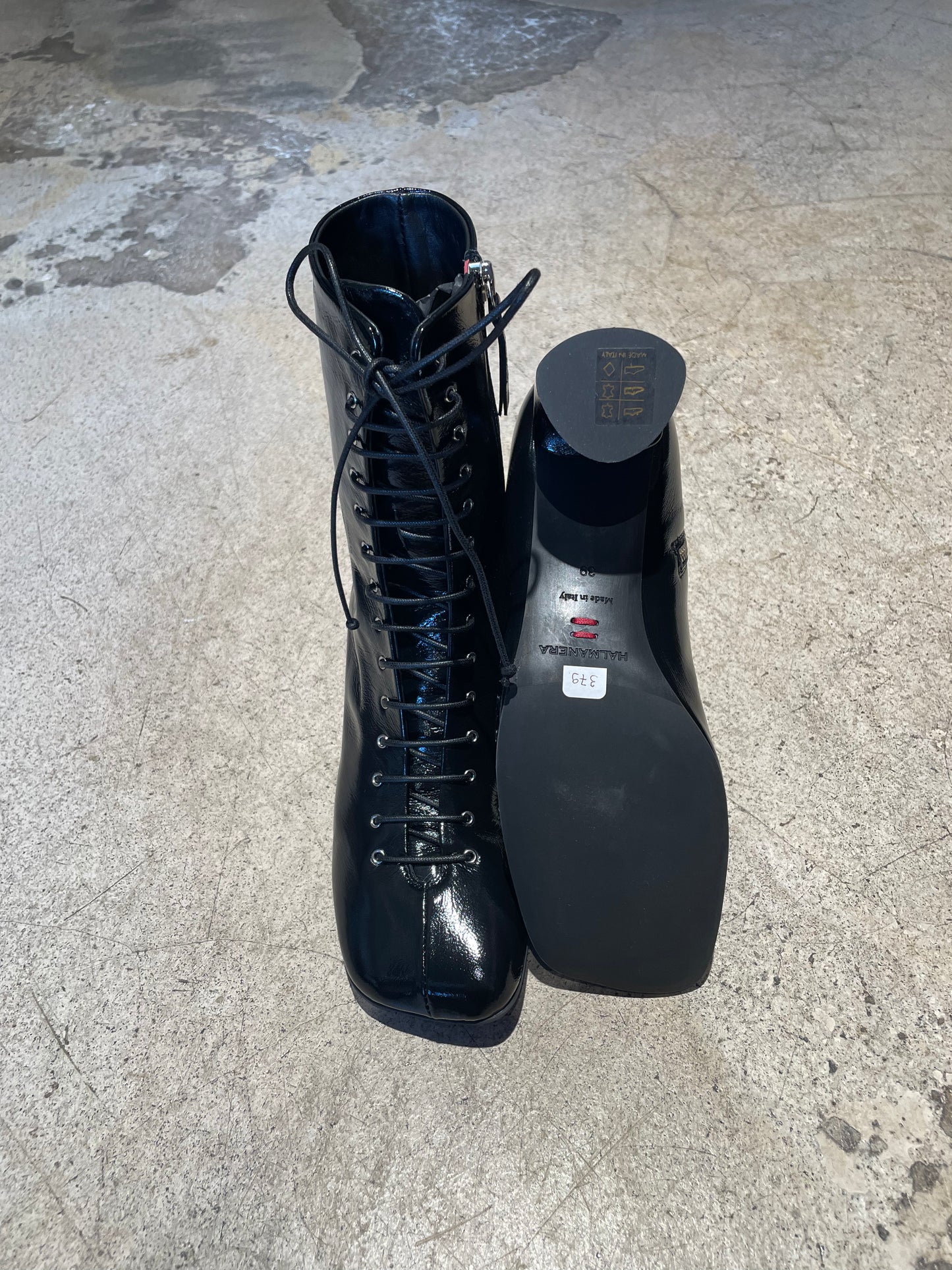 HALMANERA - Bottines lacées noir