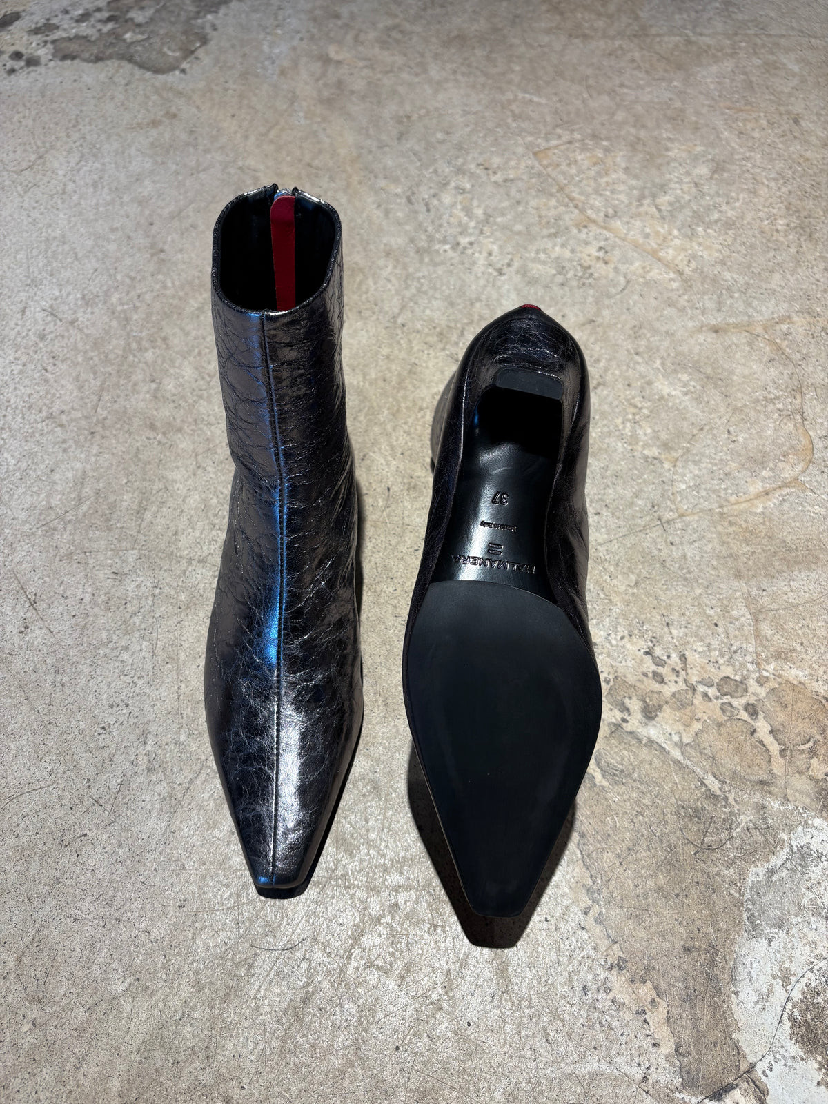 HALMANERA - Bottines en cuir lamé