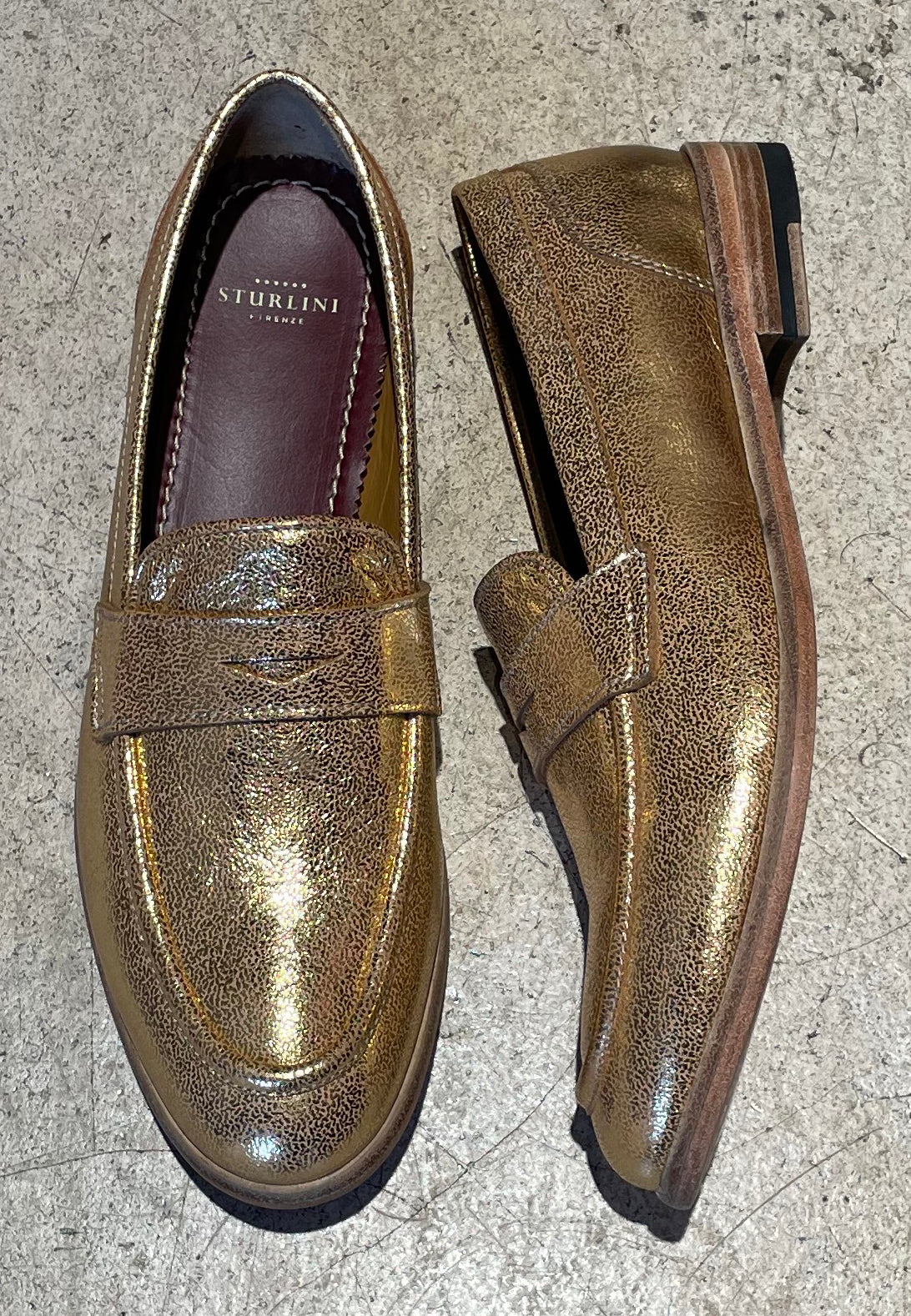 STURLINI - Mocassins dorés