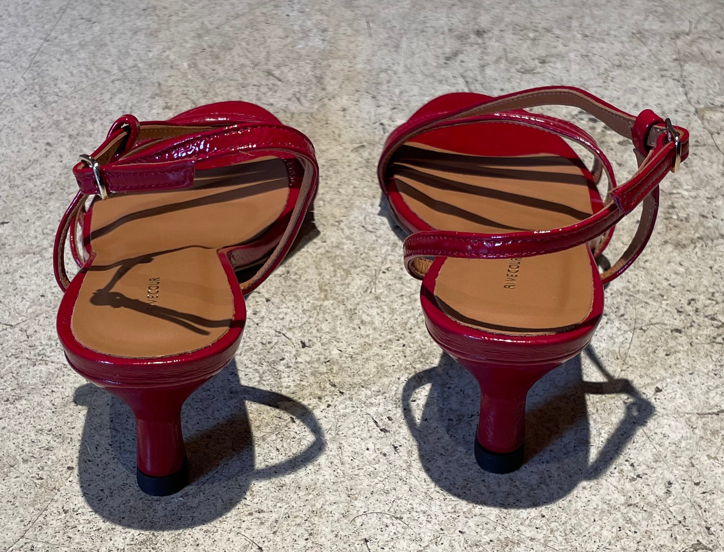 RIVECOUR - Sandales à talons - Rouge