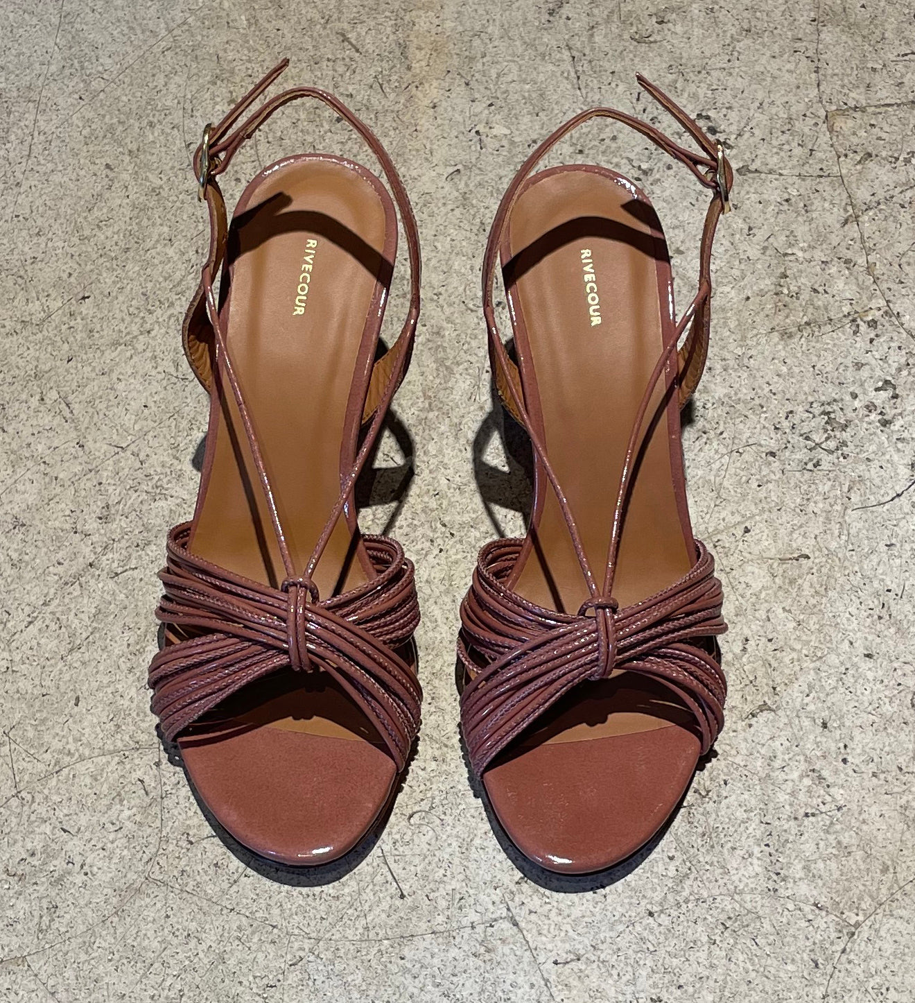 RIVECOUR - Sandales à talon - Bois de rose