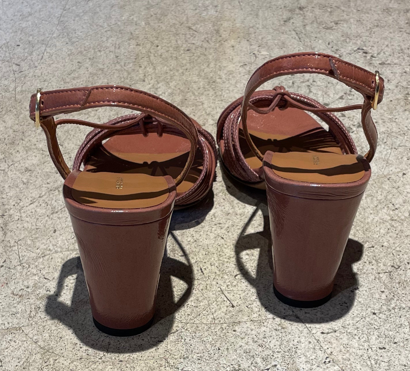 RIVECOUR - Sandales à talon - Bois de rose