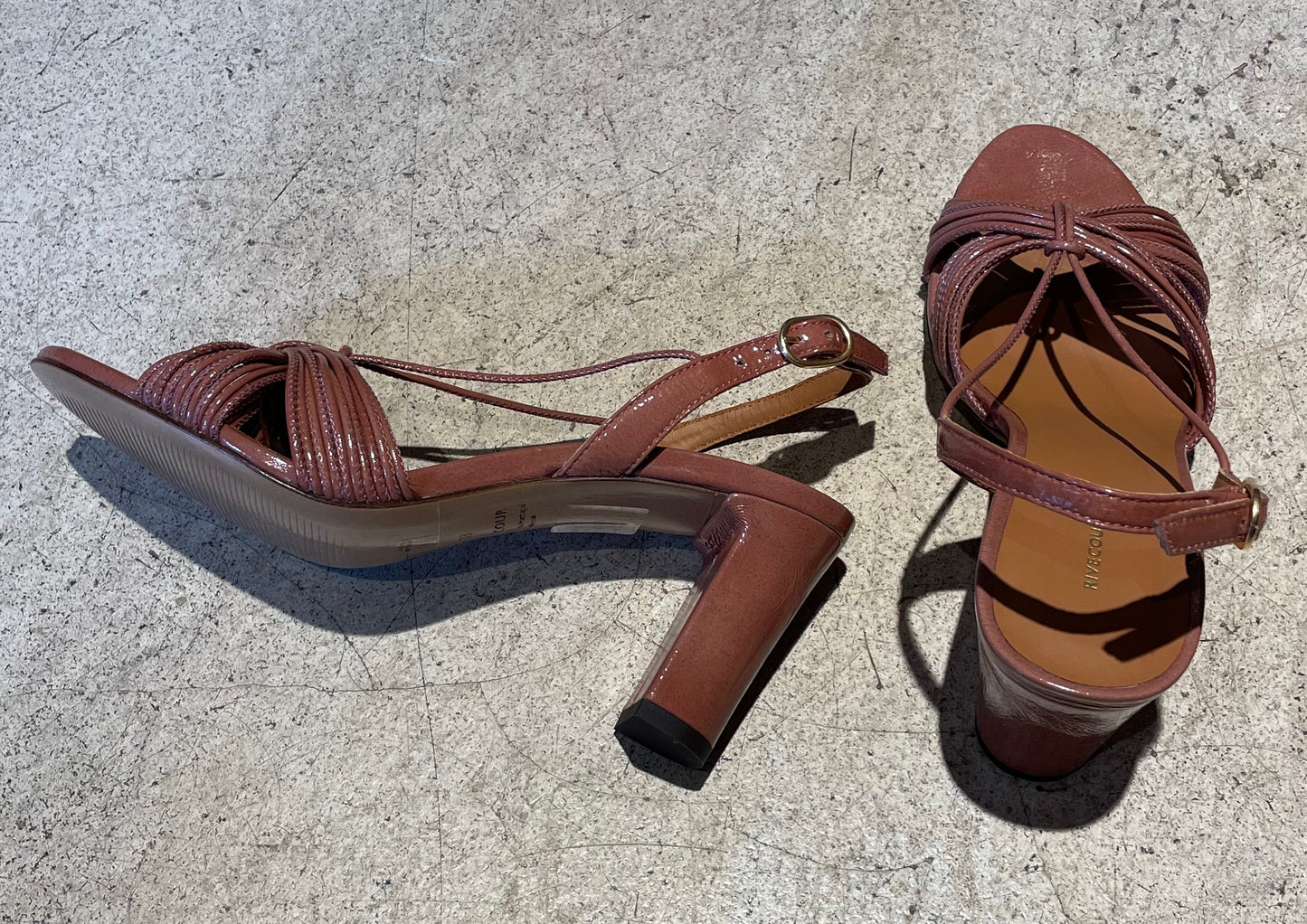 RIVECOUR - Sandales à talon - Bois de rose