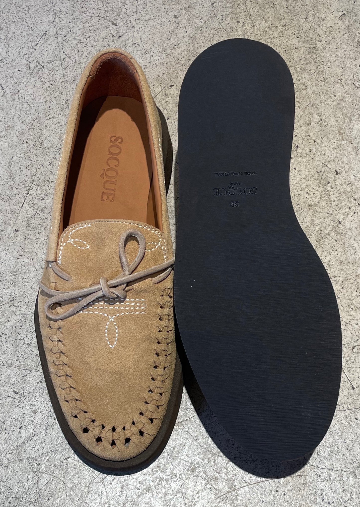 SOCQUE - Mocassins Totem - Sable