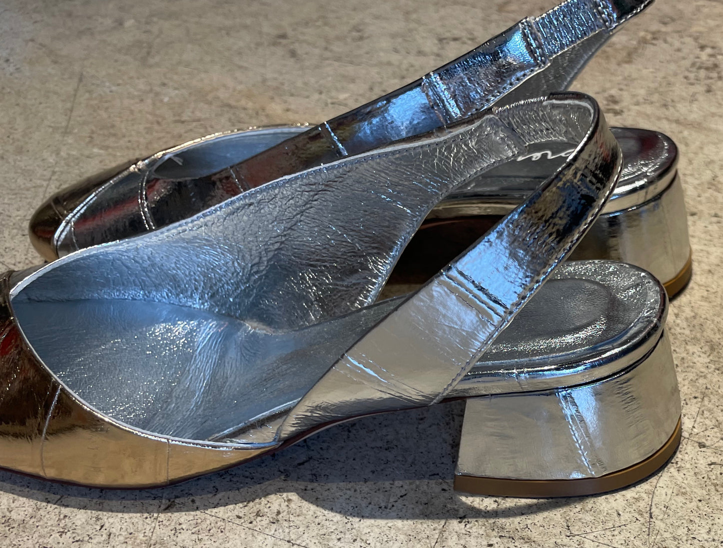 LORENA PAGGI - Slingback - Or & Argent