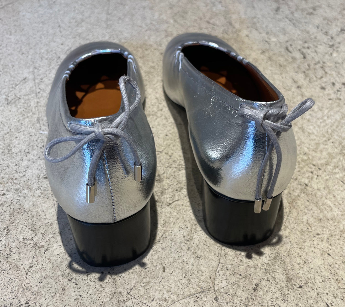 SOCQUE - Ballerines Moune - Argent