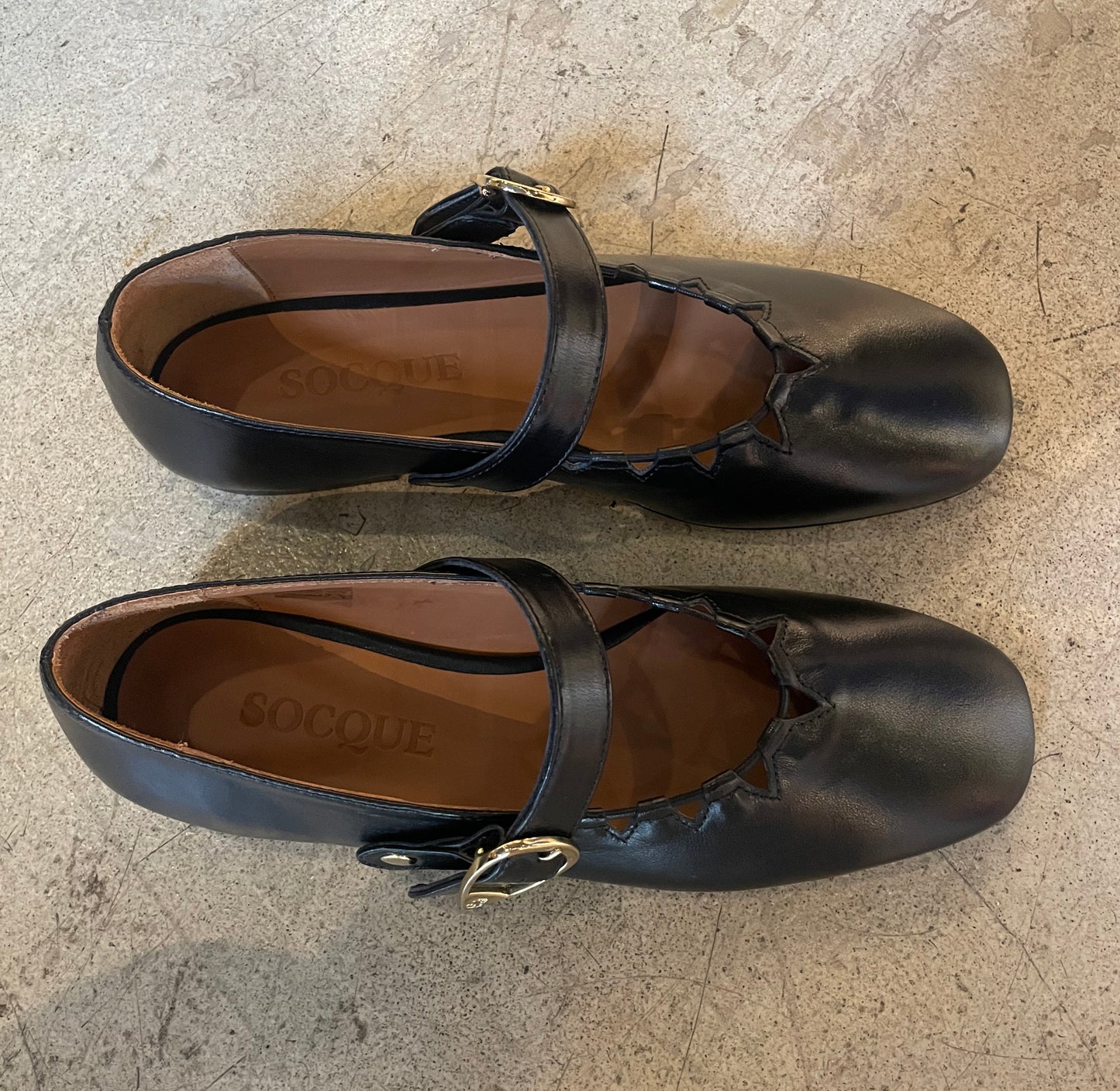 SOCQUE - Ballerines GINGER noires