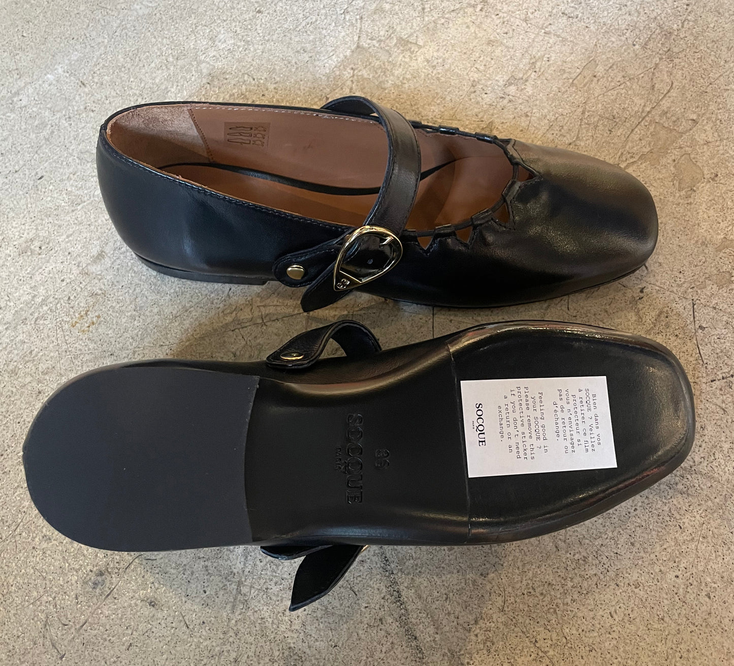 SOCQUE - Ballerines GINGER noires