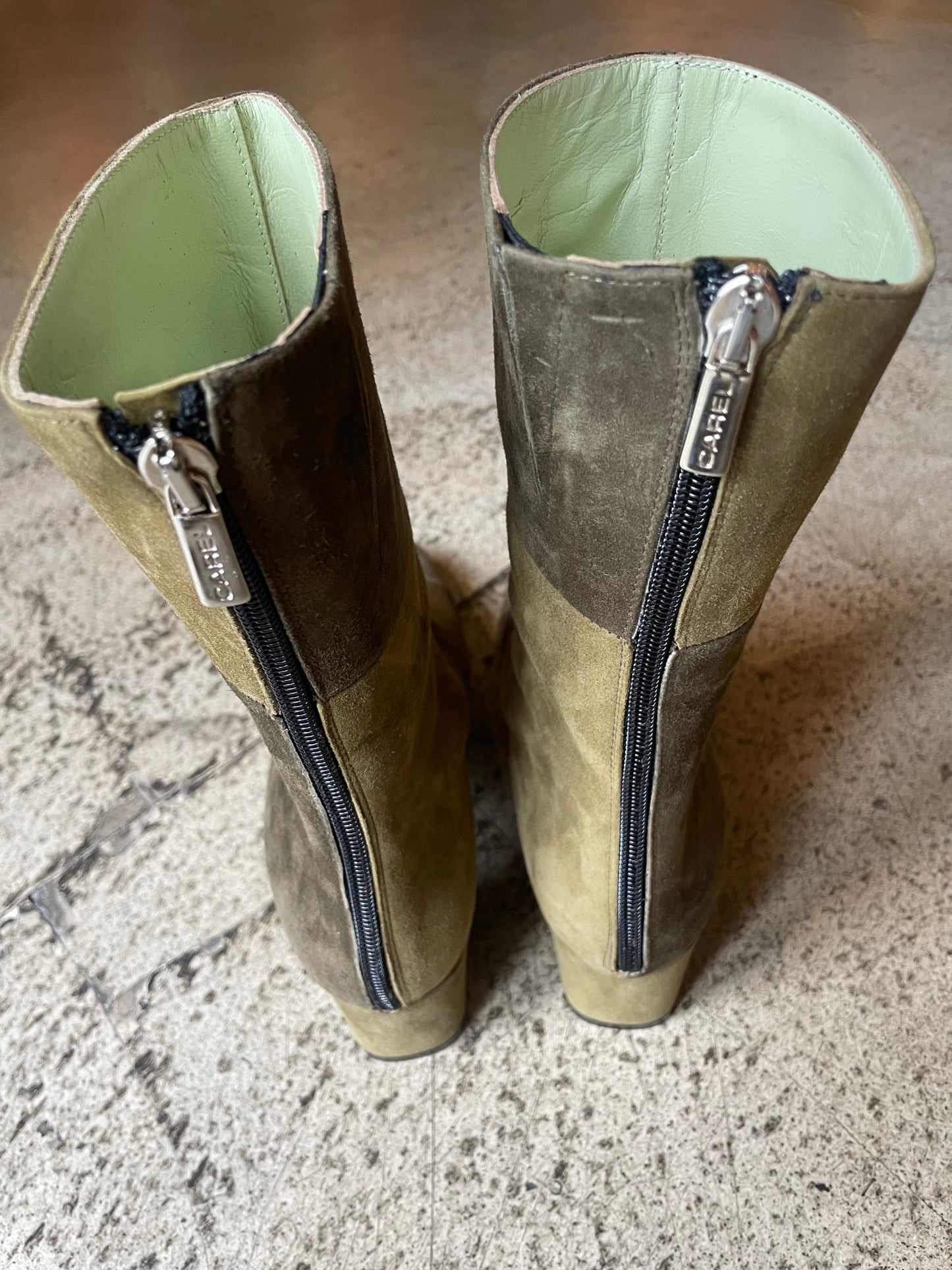 CAREL - Estime Go Chev Bel Bi Kaki - Bottines daim