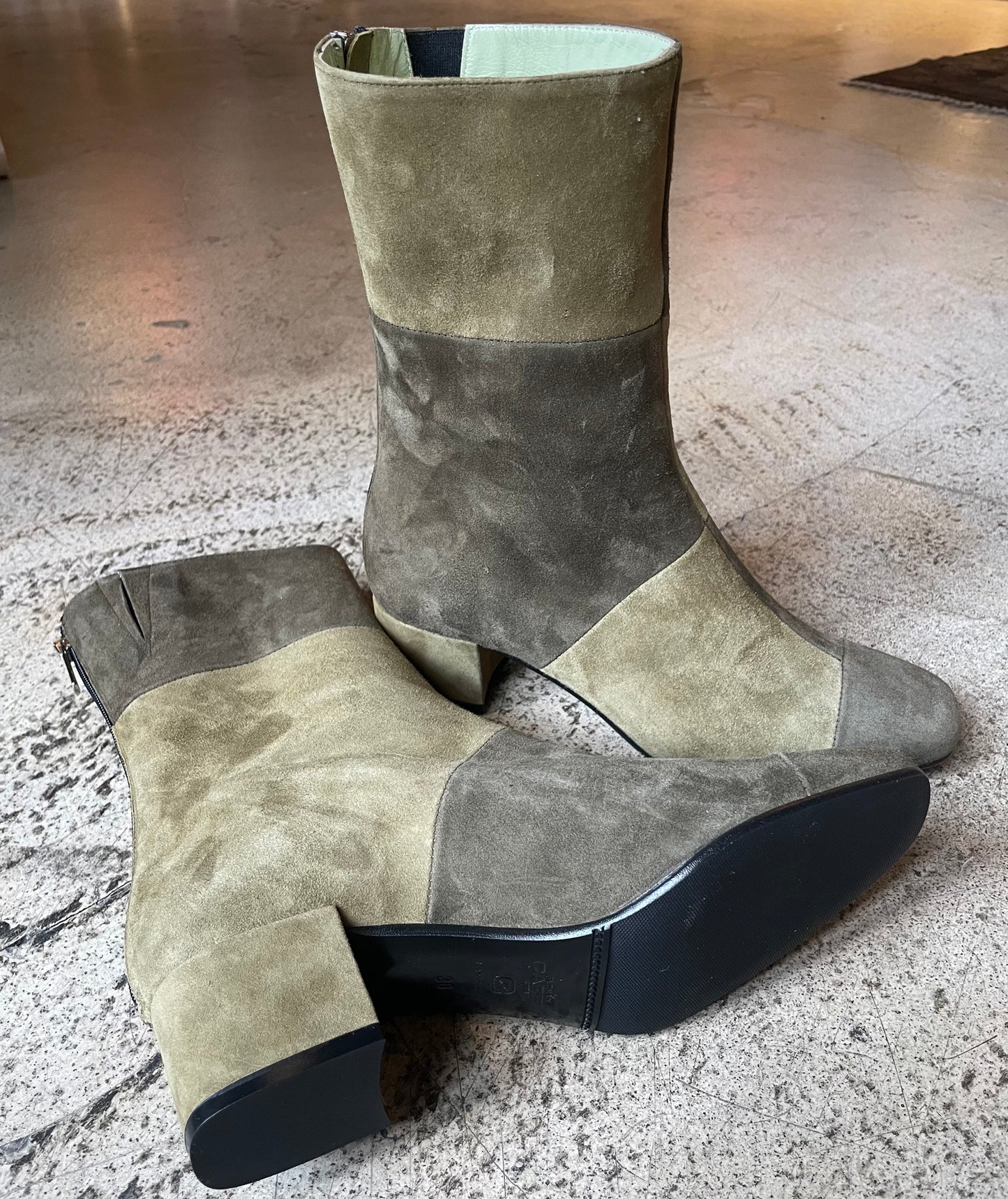 CAREL - Estime Go Chev Bel Bi Kaki - Bottines daim