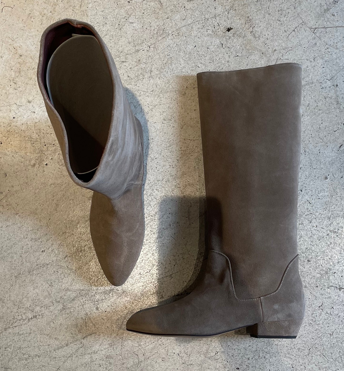 ANONYMOUS COPENHAGEN - Bottes plates - Taupe