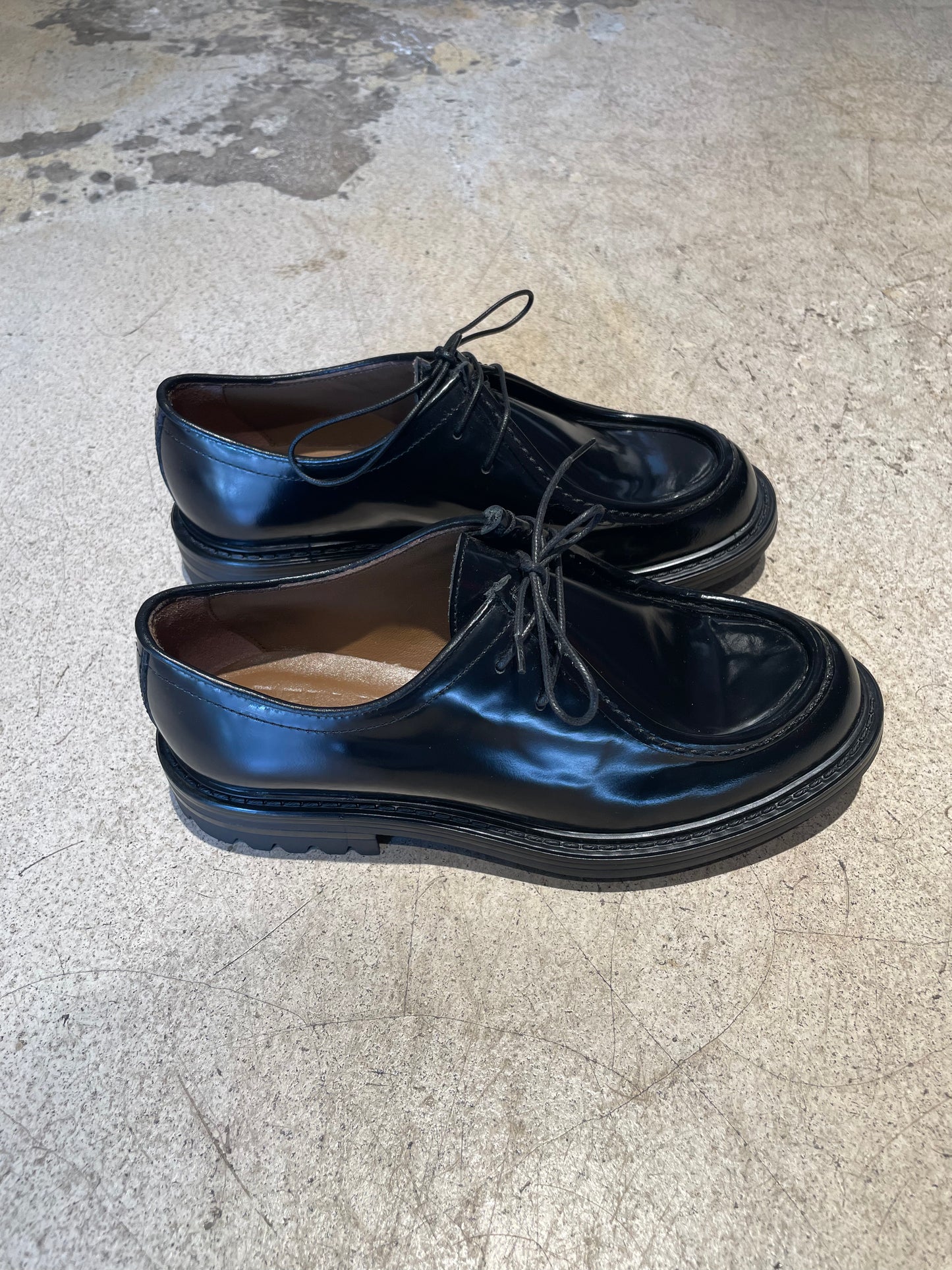 BELLINI - Derbies en cuir glacé