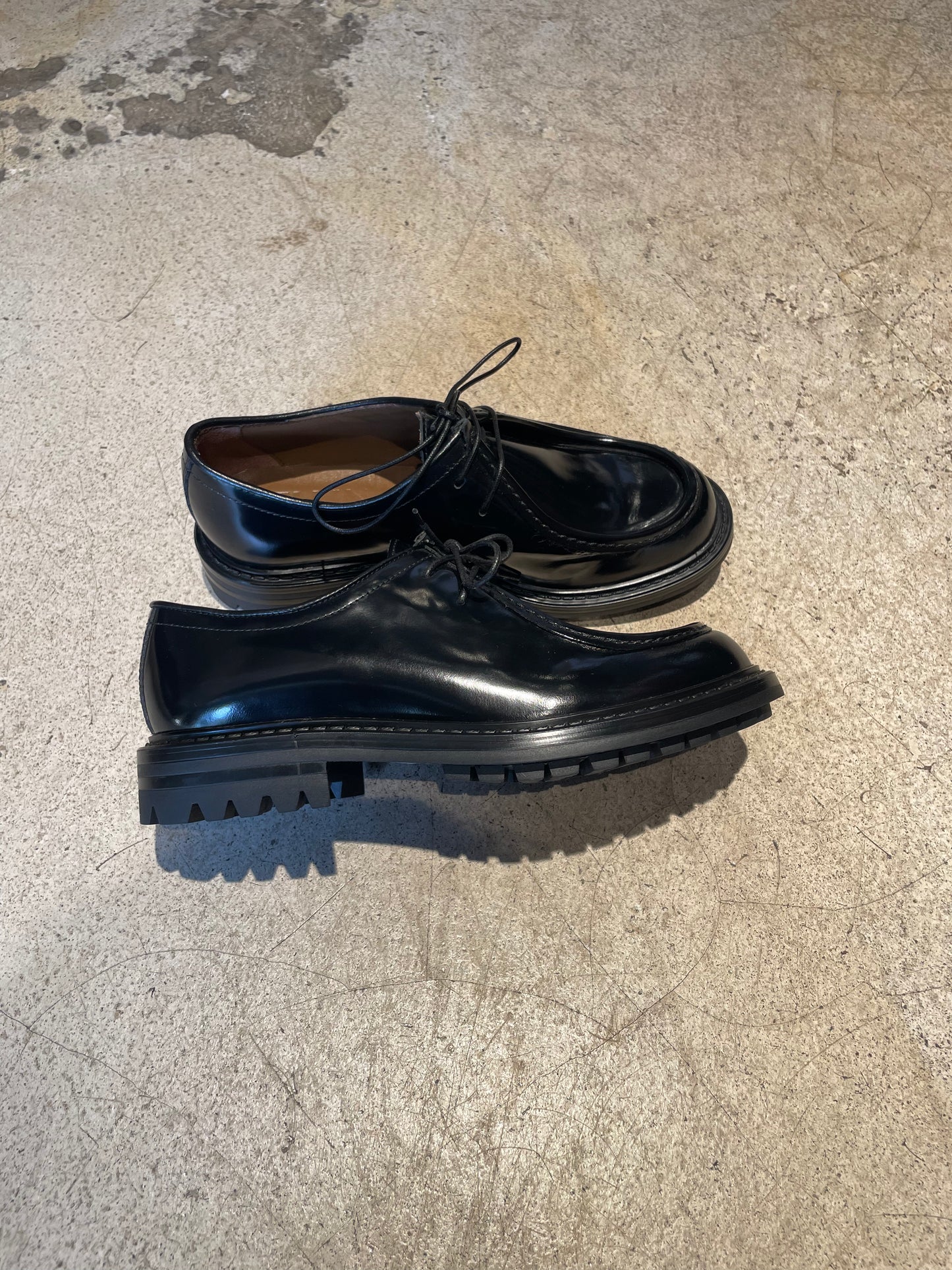 BELLINI - Derbies en cuir glacé