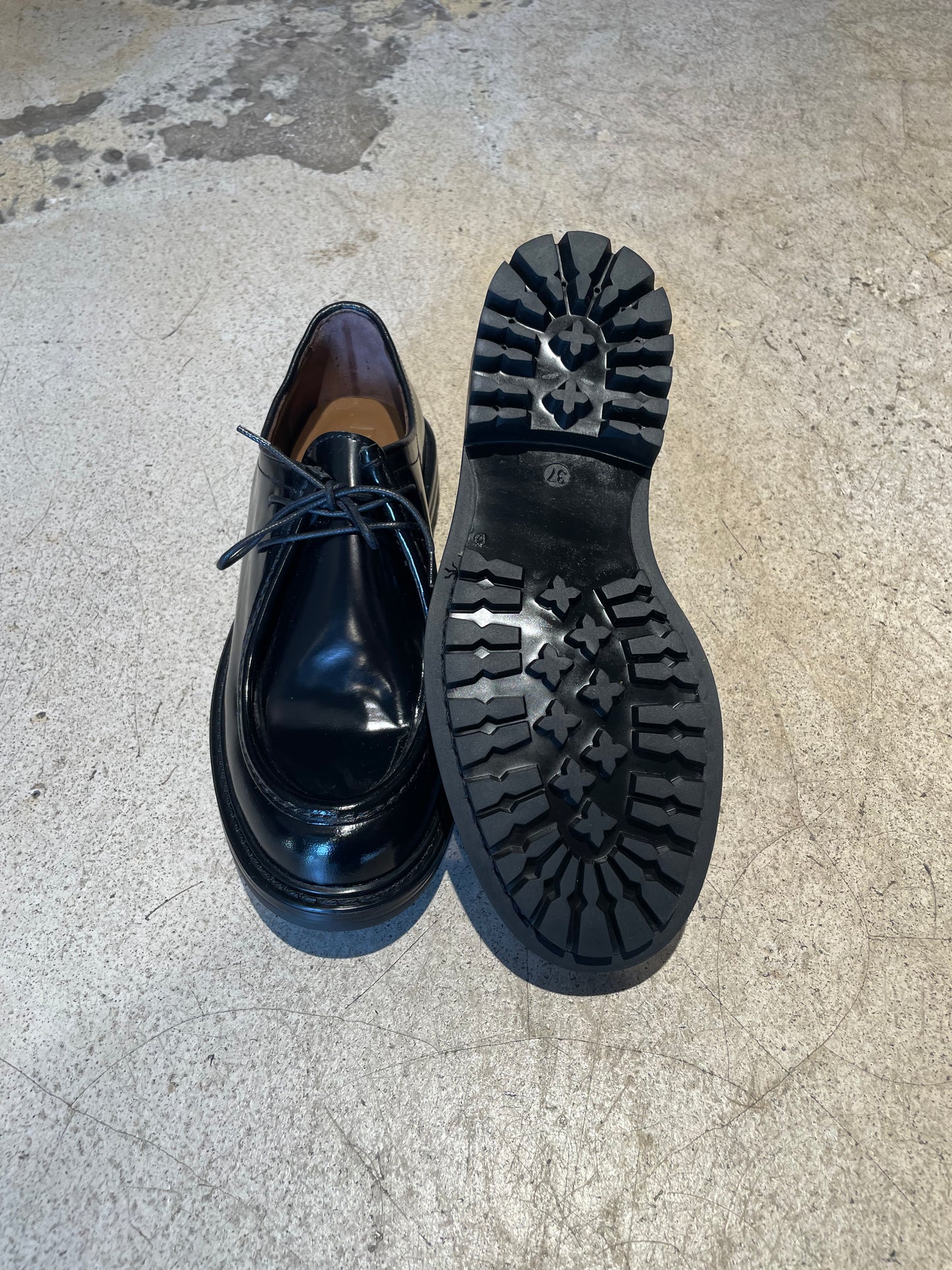 BELLINI - Derbies en cuir glacé