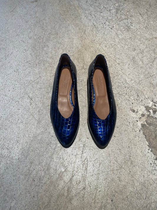 ANTHOLOGY - Ballerines embossées bleu