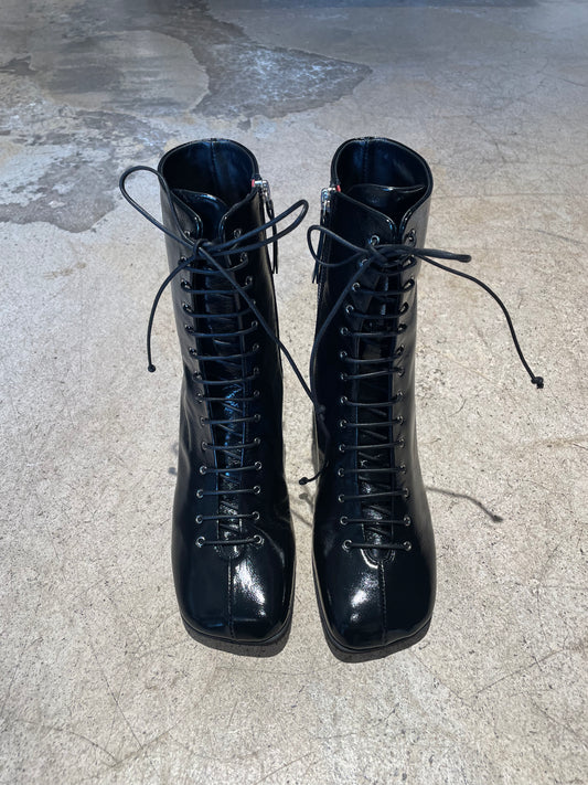 HALMANERA - Bottines lacées noir