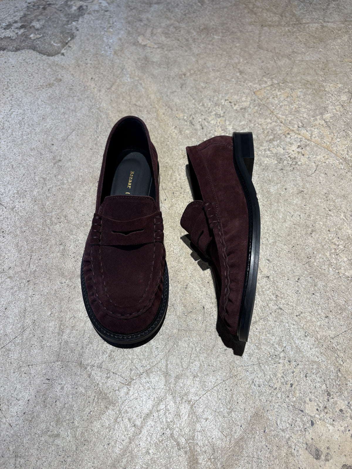 BAZAAR (N.M) - Mocassins en peau
