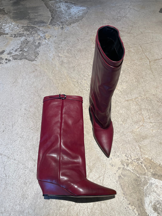 BAZAAR (N.M) - Bottes bordeaux