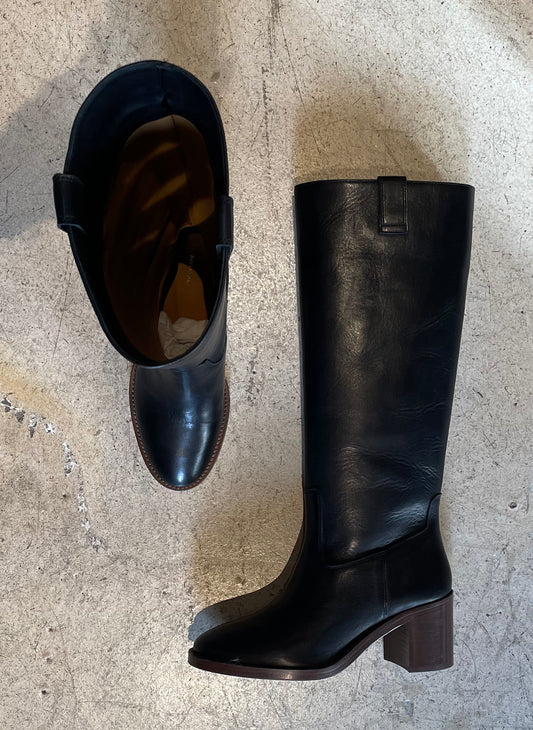 RIVECOUR - Bottes à talons type camarguaises